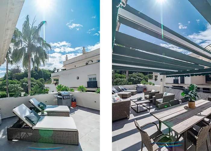 アパート Sensational And Exotic 3-bedroom Retreat In Nueva Andalucia With A Palm Garden